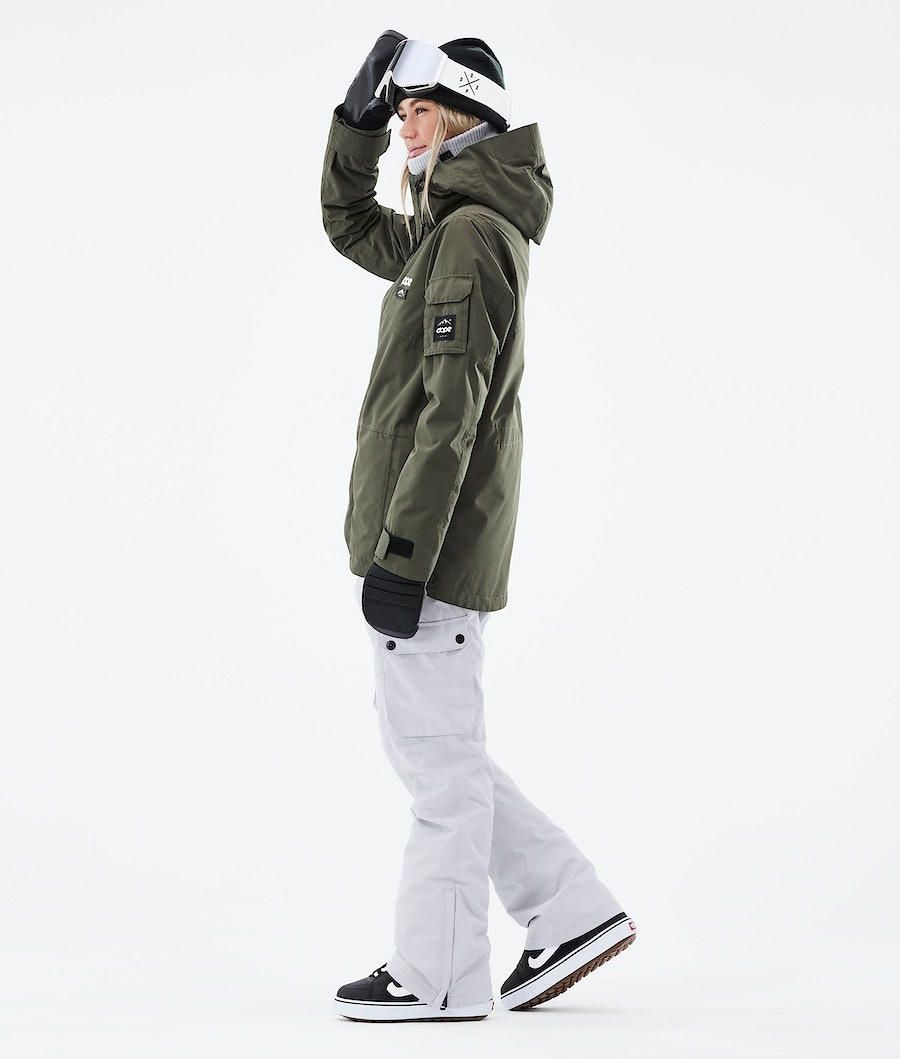 Dope Adept W 2021 Snowboardjacke Damen Olivgrün Grün | HZ0357419
