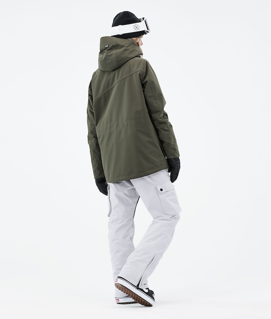 Dope Adept W 2021 Snowboardjacke Damen Olivgrün Grün | HZ0357419