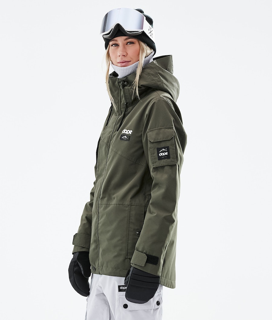 Dope Adept W 2021 Snowboardjacke Damen Olivgrün Grün | HZ0357419