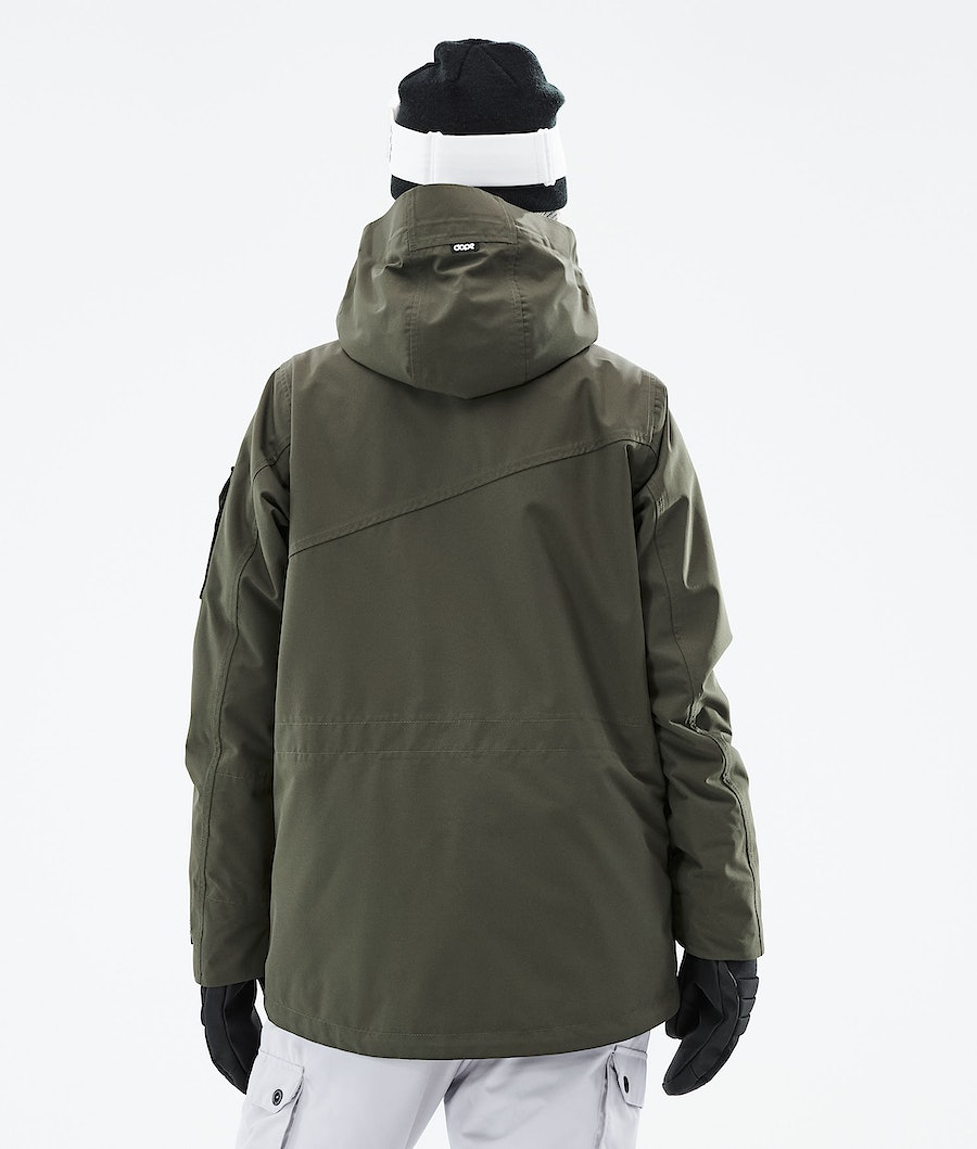 Dope Adept W 2021 Snowboardjacke Damen Olivgrün Grün | HZ0357419