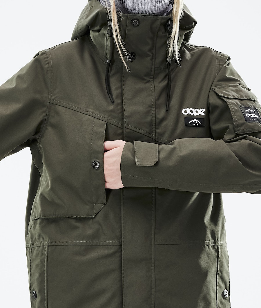 Dope Adept W 2021 Snowboardjacke Damen Olivgrün Grün | HZ0357419