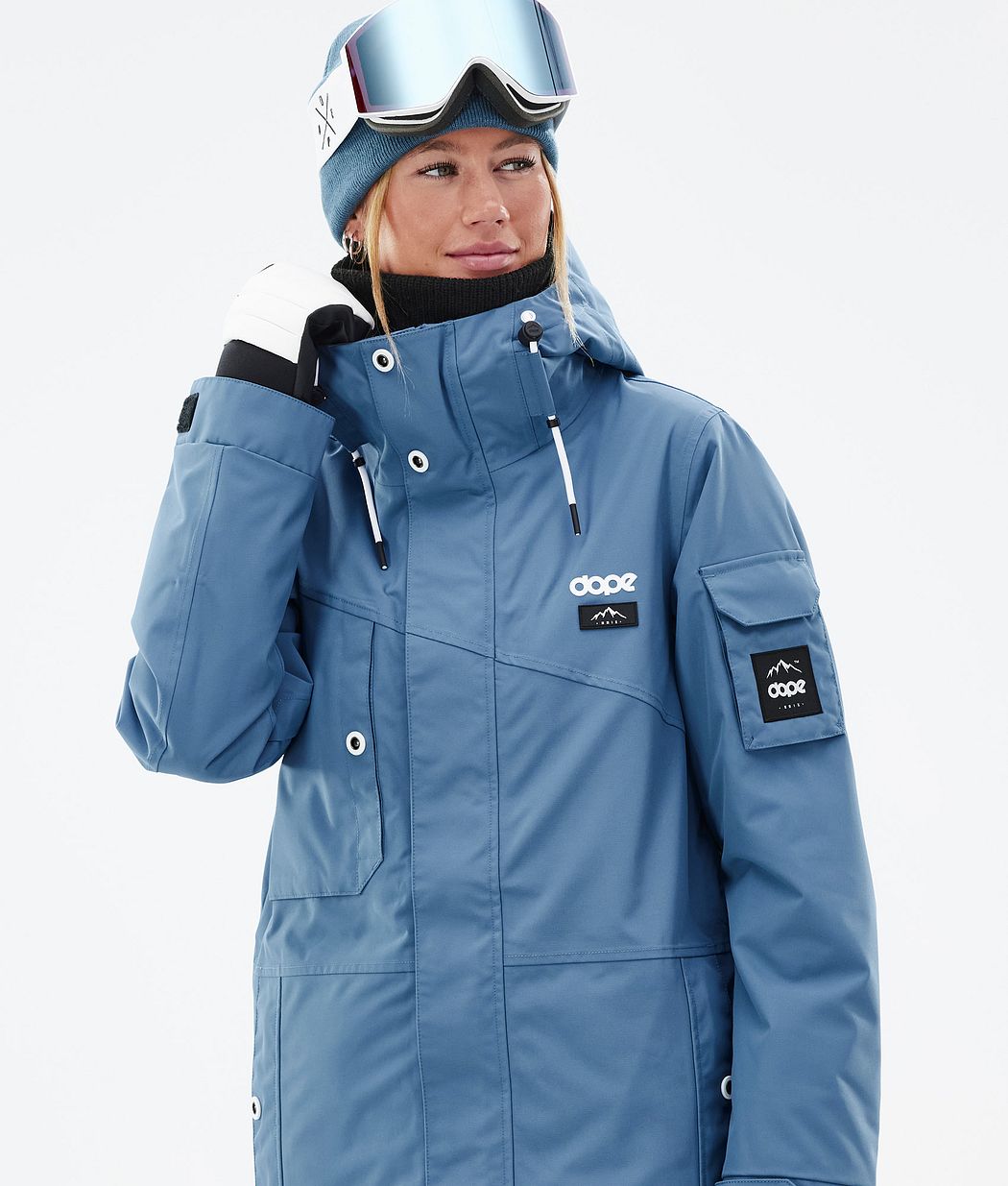 Dope Adept W Snowboardjacke Damen Blau Grau | TC3527094