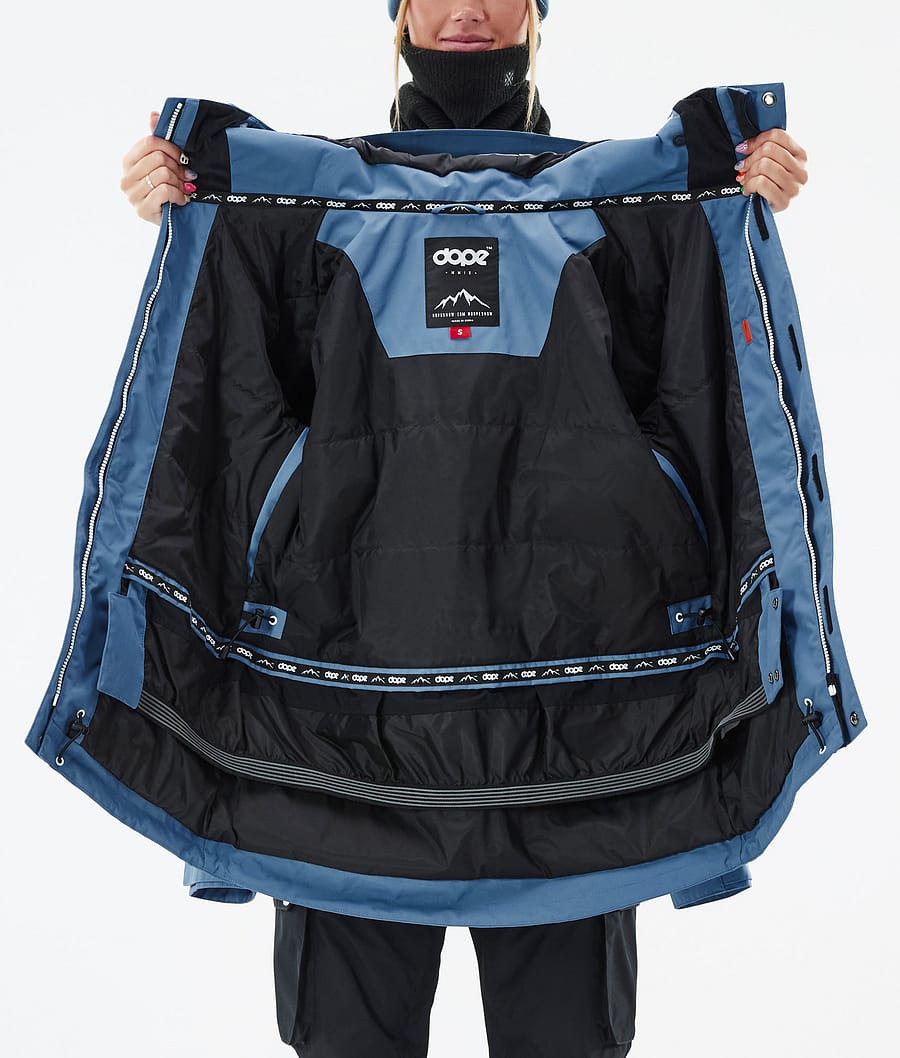 Dope Adept W Snowboardjacke Damen Blau Grau | TC3527094