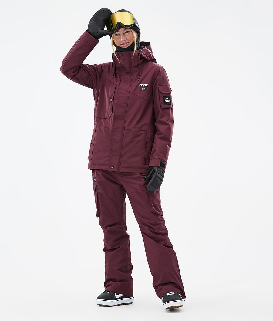 Dope Adept W Snowboardjacke Damen Bordeaux | ZP4802197