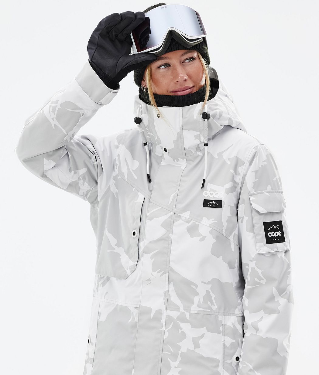 Dope Adept W Snowboardjacke Damen Grau Camouflage | AK3704825