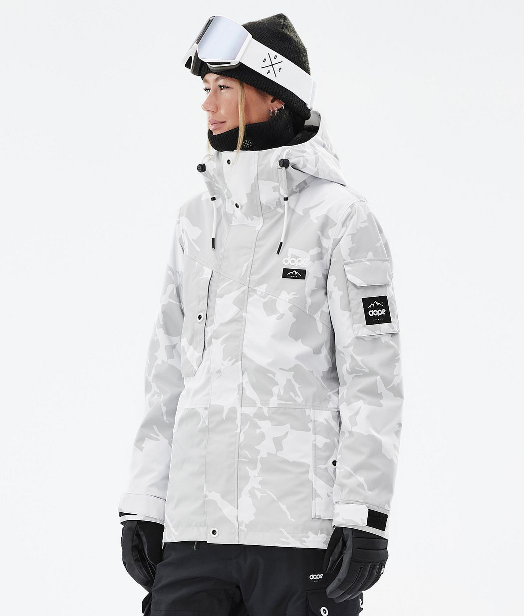 Dope Adept W Snowboardjacke Damen Grau Camouflage | AK3704825