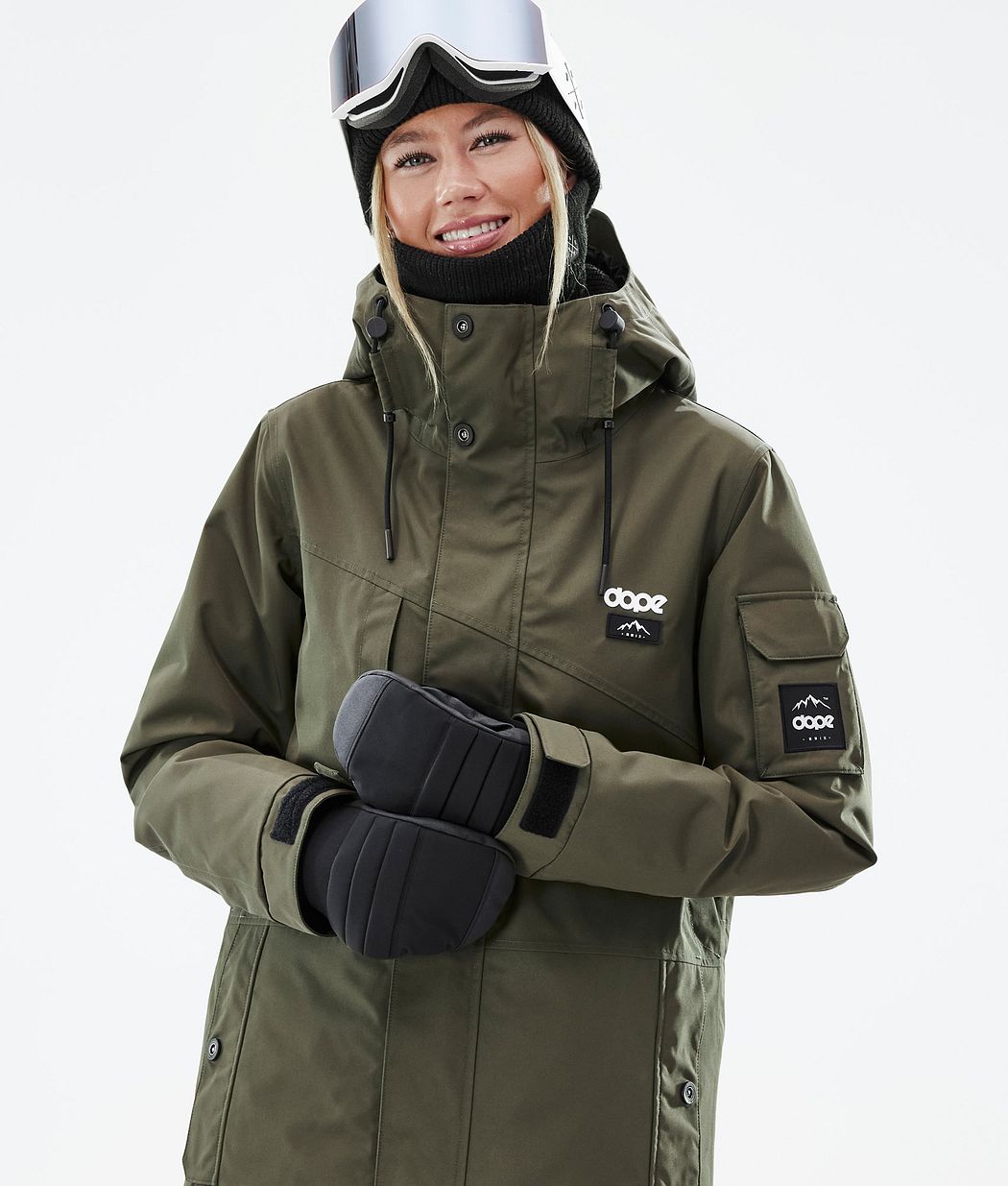 Dope Adept W Snowboardjacke Damen Olivgrün Grün | QB1584739