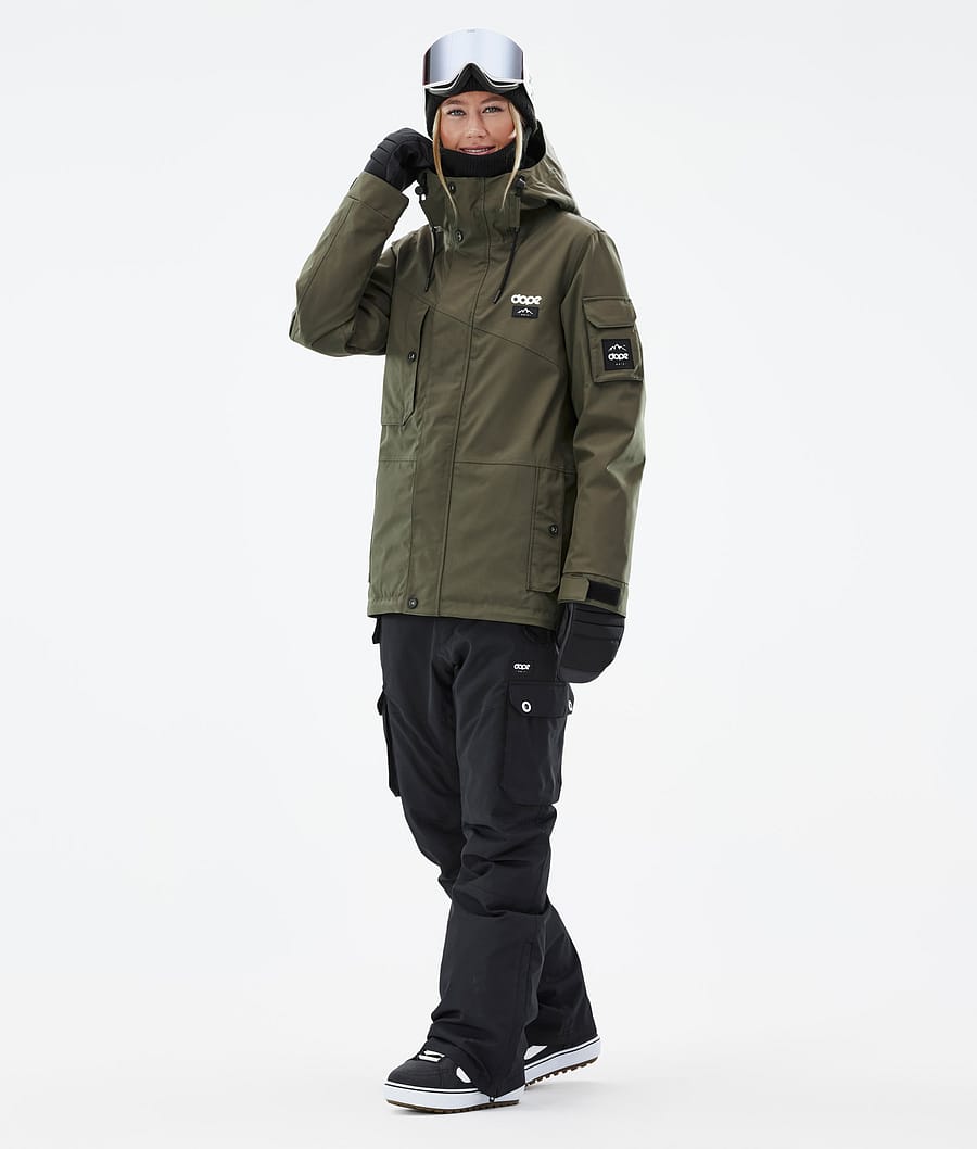 Dope Adept W Snowboardjacke Damen Olivgrün Grün | QB1584739