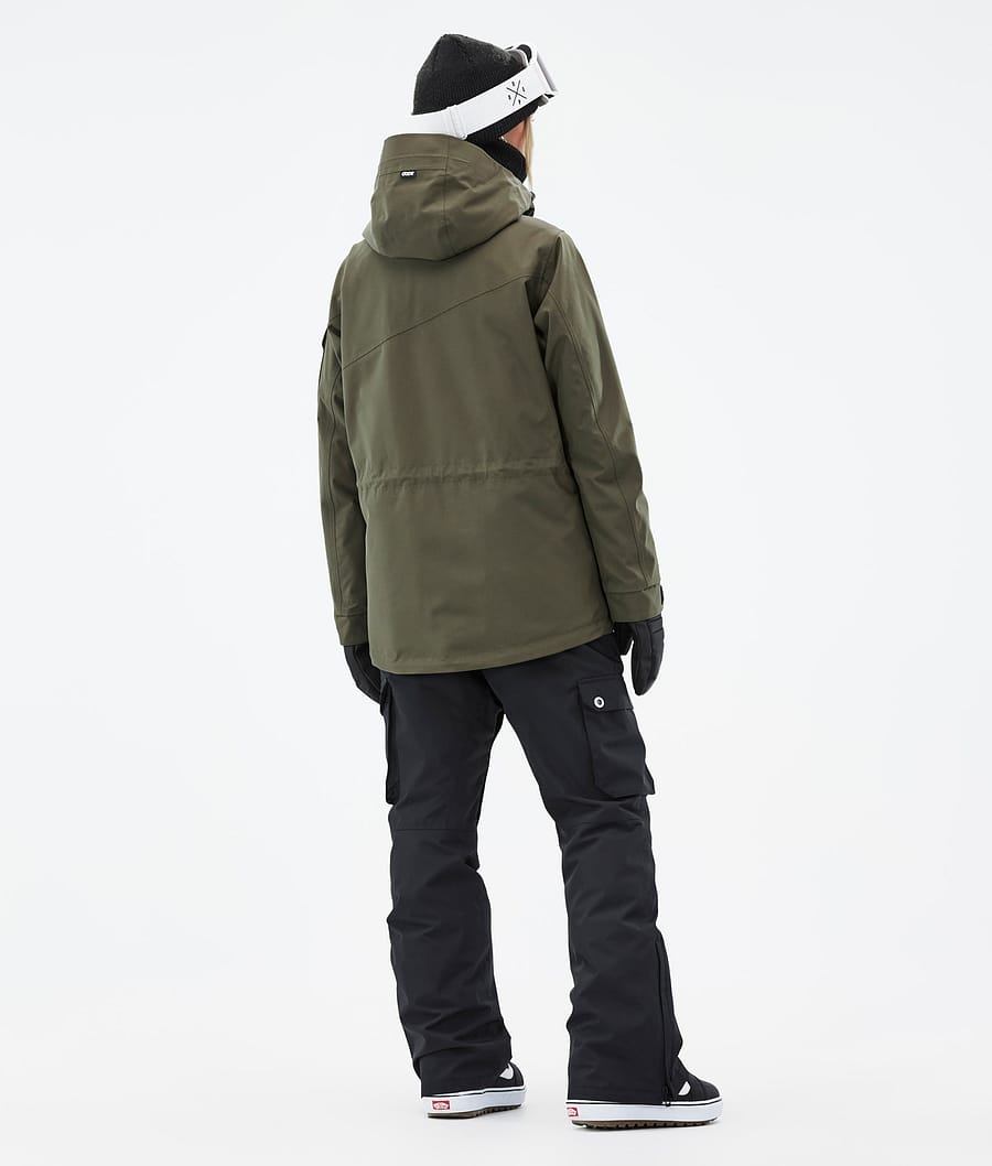 Dope Adept W Snowboardjacke Damen Olivgrün Grün | QB1584739