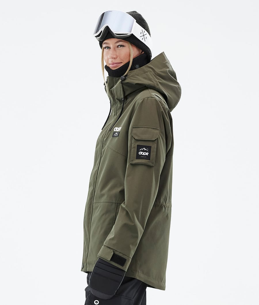 Dope Adept W Snowboardjacke Damen Olivgrün Grün | QB1584739