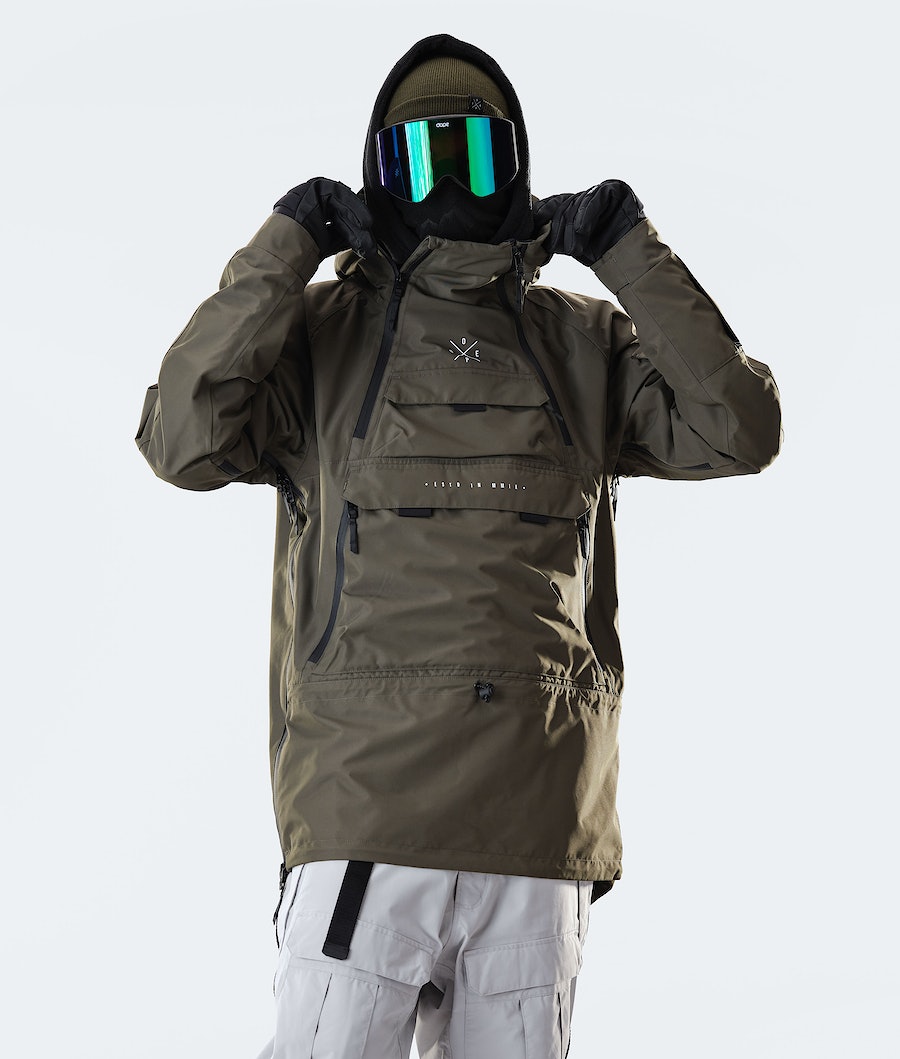 Dope Akin 2020 Snowboardjacke Herren Olivgrün Grün | WD7138064