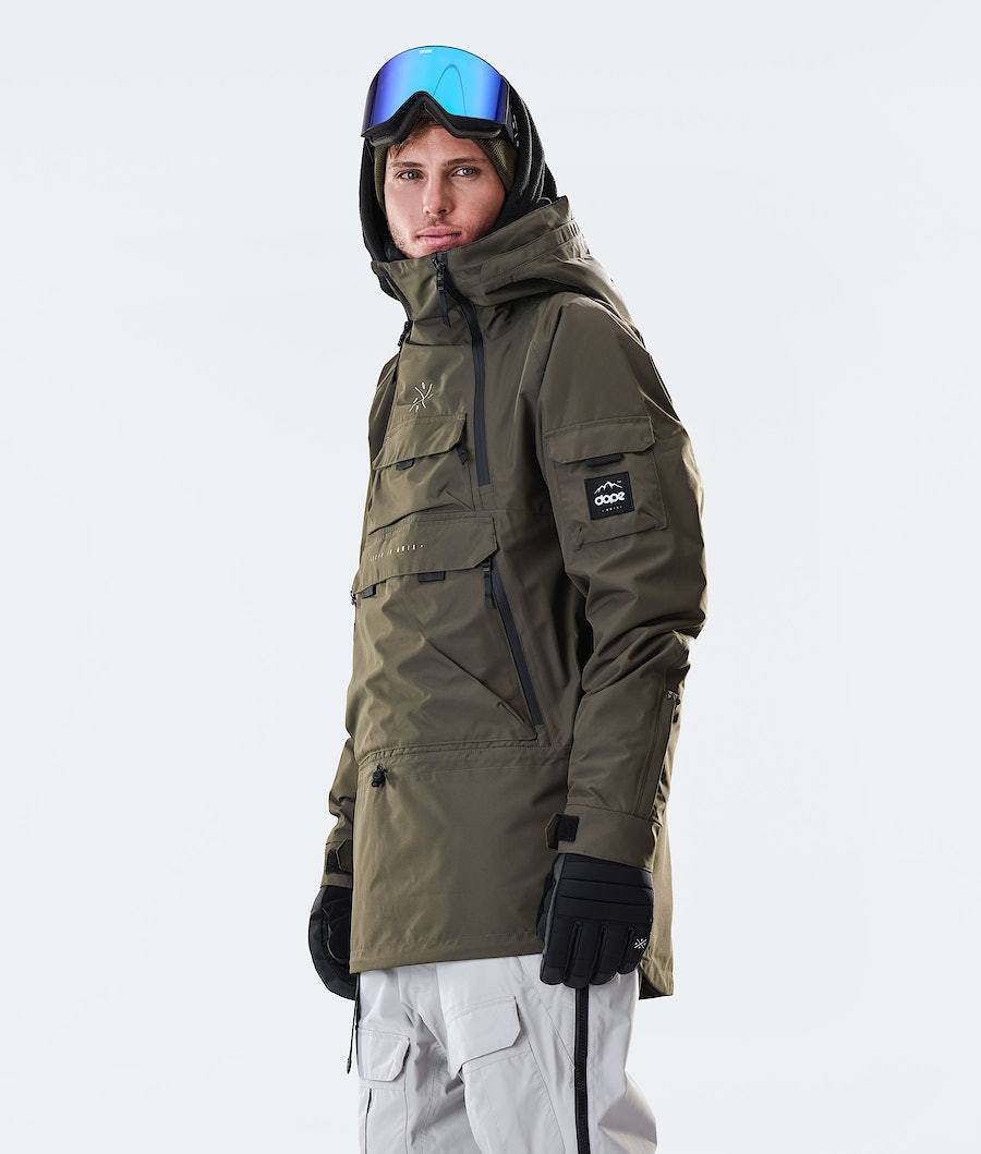 Dope Akin 2020 Snowboardjacke Herren Olivgrün Grün | WD7138064