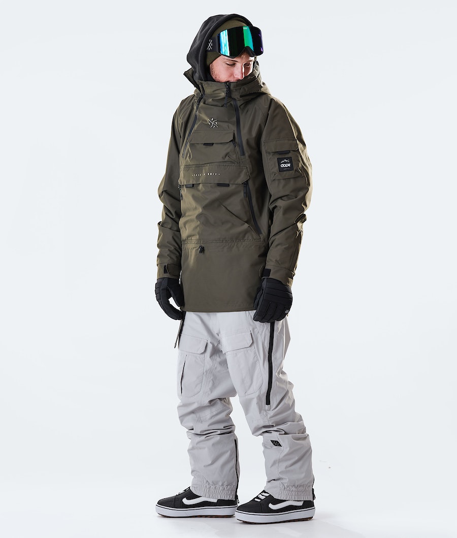 Dope Akin 2020 Snowboardjacke Herren Olivgrün Grün | WD7138064