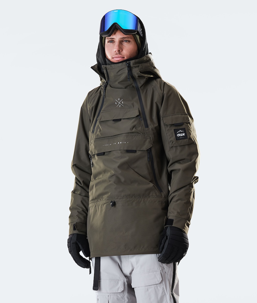 Dope Akin 2020 Snowboardjacke Herren Olivgrün Grün | WD7138064