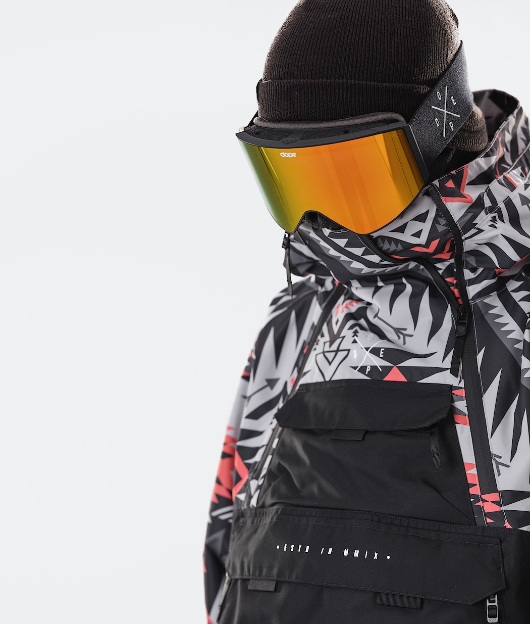 Dope Akin 2020 Snowboardjacke Herren Rot Schwarz | MO9824530