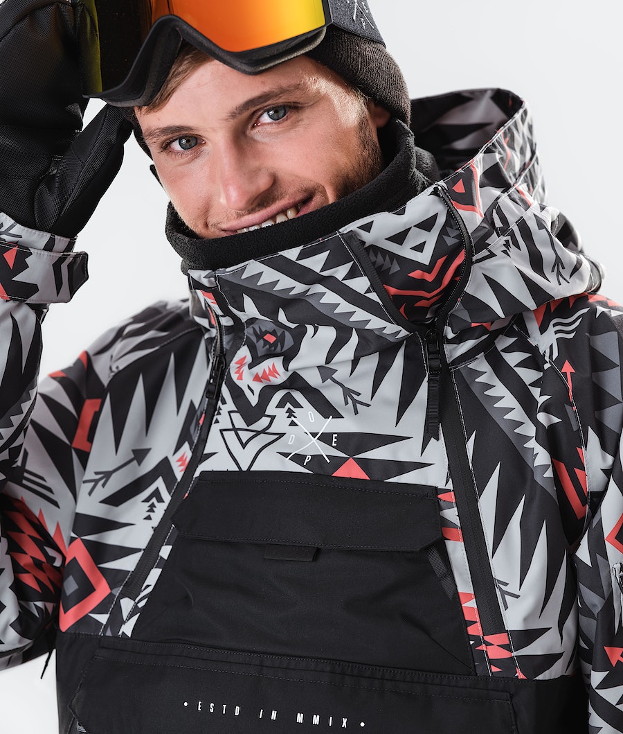 Dope Akin 2020 Snowboardjacke Herren Rot Schwarz | MO9824530