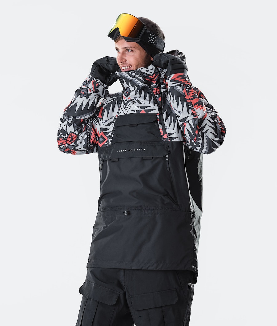 Dope Akin 2020 Snowboardjacke Herren Rot Schwarz | MO9824530