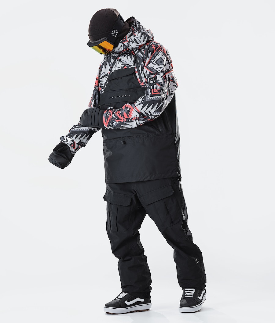 Dope Akin 2020 Snowboardjacke Herren Rot Schwarz | MO9824530