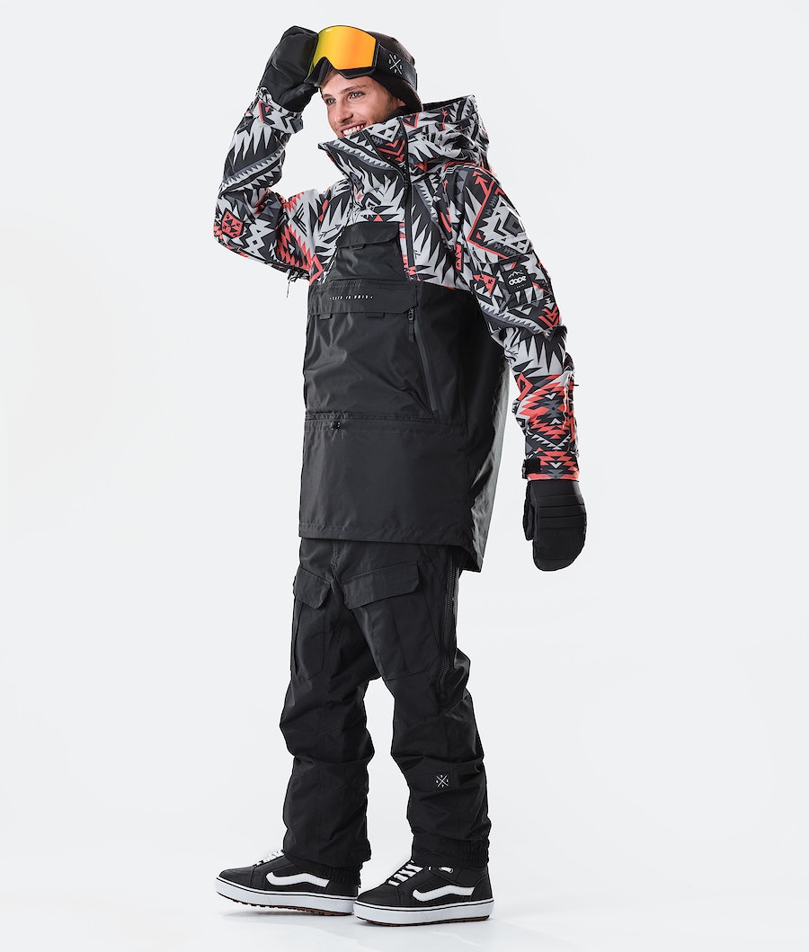 Dope Akin 2020 Snowboardjacke Herren Rot Schwarz | MO9824530