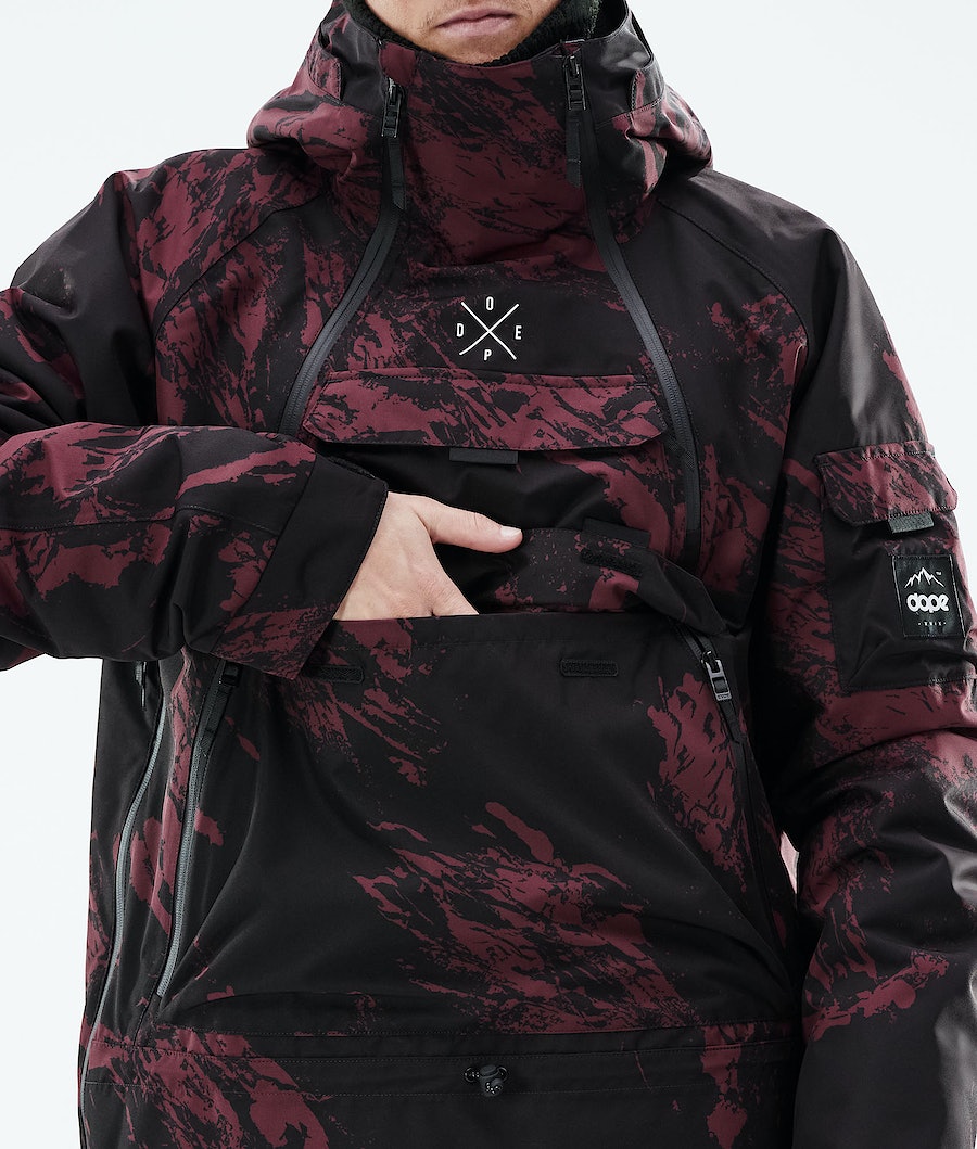 Dope Akin 2021 Snowboardjacke Herren Bordeaux | CA1283596