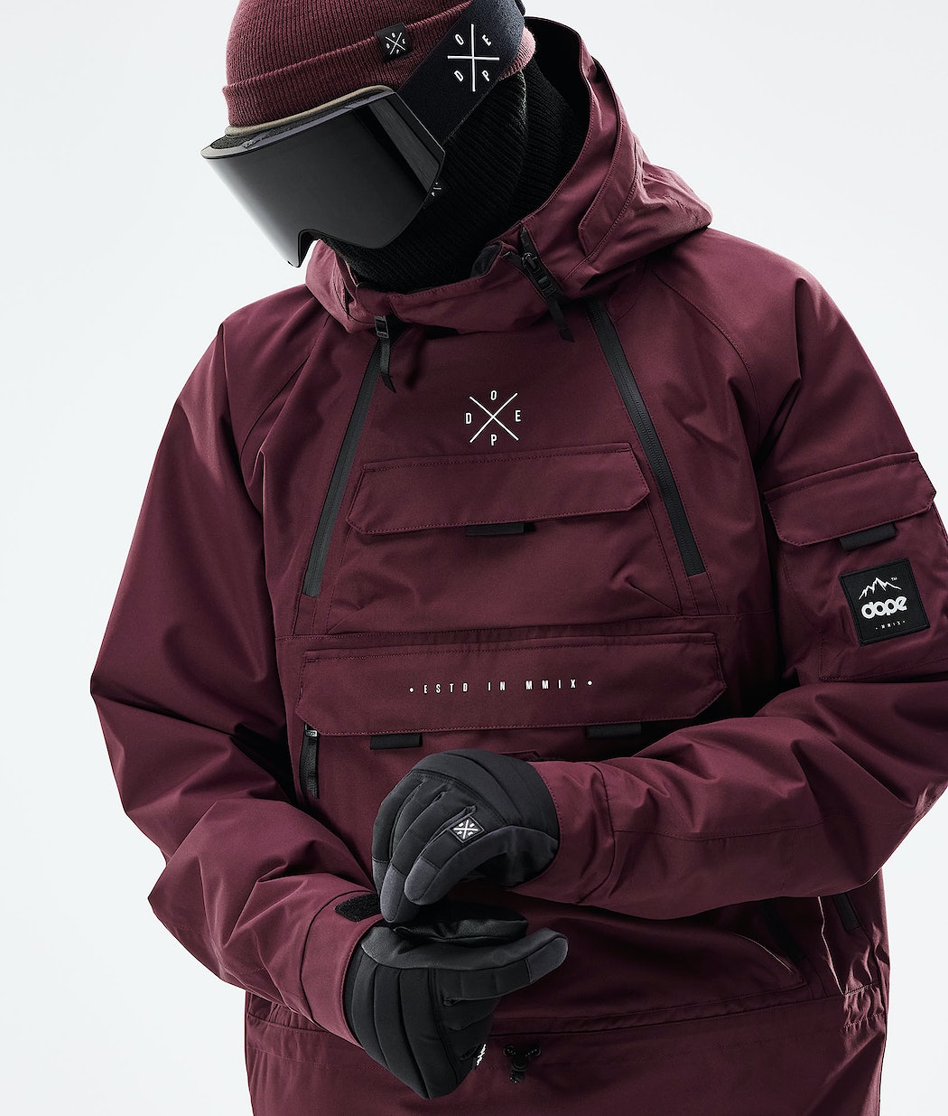 Dope Akin 2021 Snowboardjacke Herren Bordeaux | PA9370126