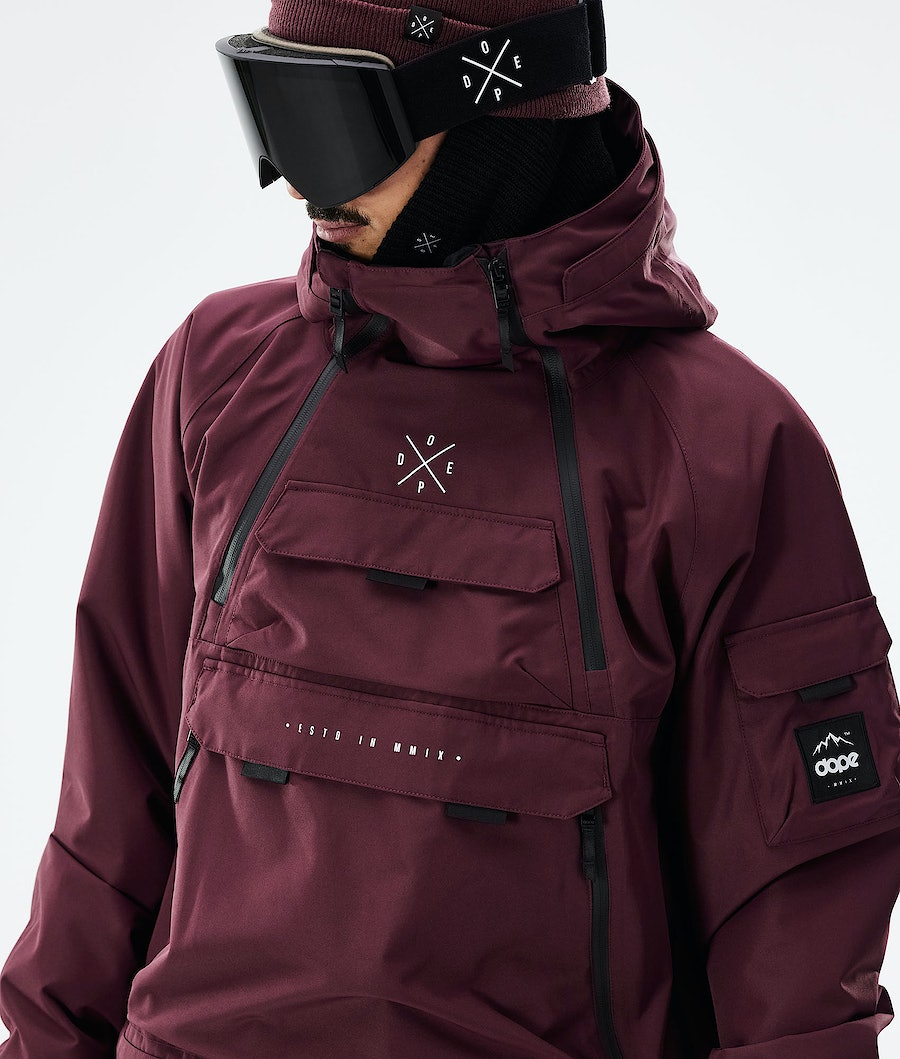 Dope Akin 2021 Snowboardjacke Herren Bordeaux | PA9370126