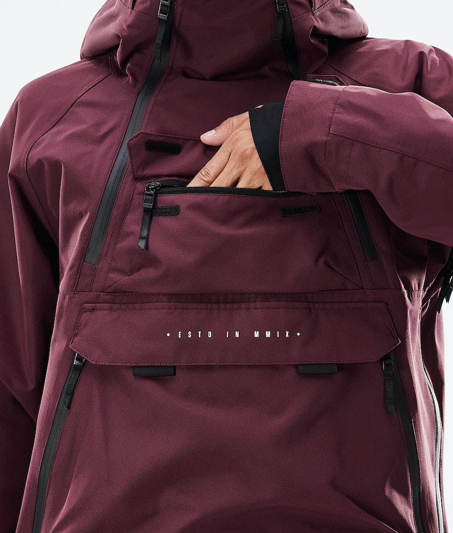 Dope Akin 2021 Snowboardjacke Herren Bordeaux | PA9370126