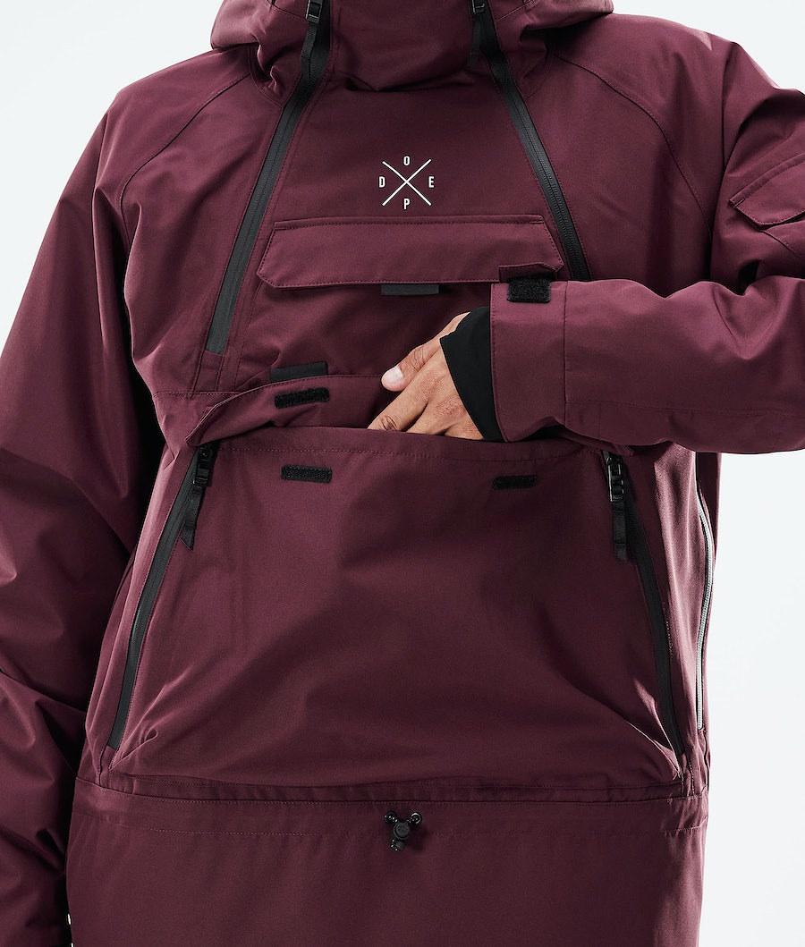 Dope Akin 2021 Snowboardjacke Herren Bordeaux | PA9370126