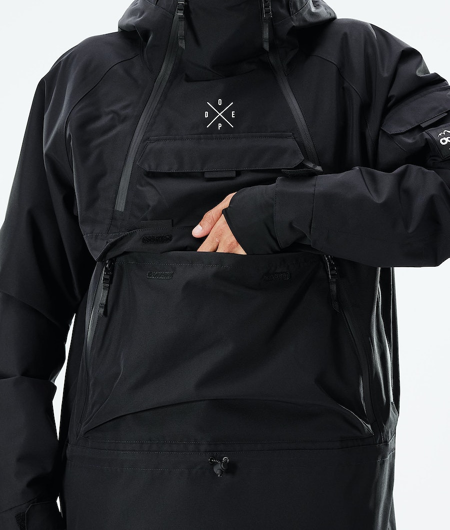 Dope Akin 2021 Snowboardjacke Herren Schwarz | UZ4908217
