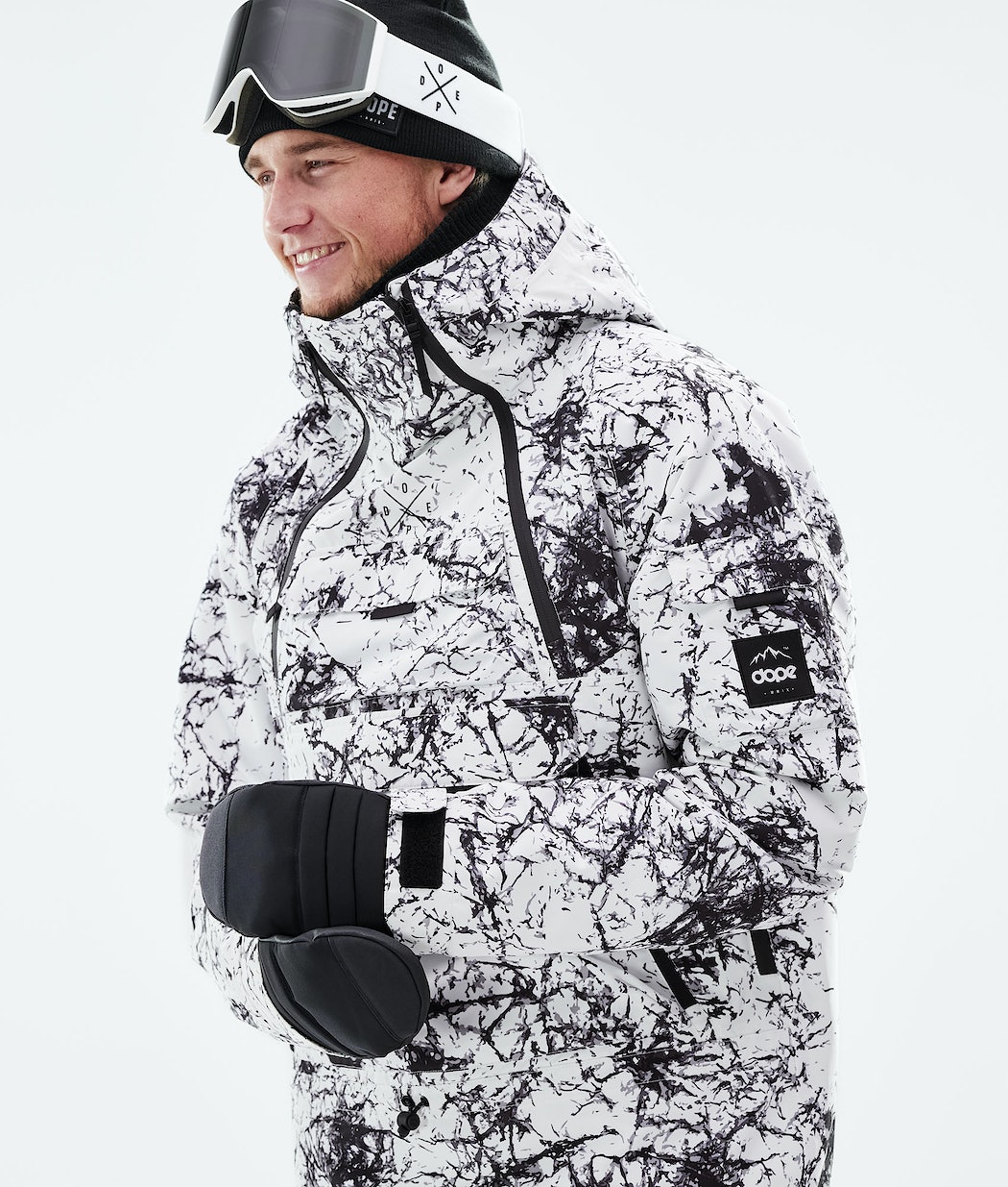 Dope Akin 2021 Snowboardjacke Herren Weiß Schwarz | MK8072516
