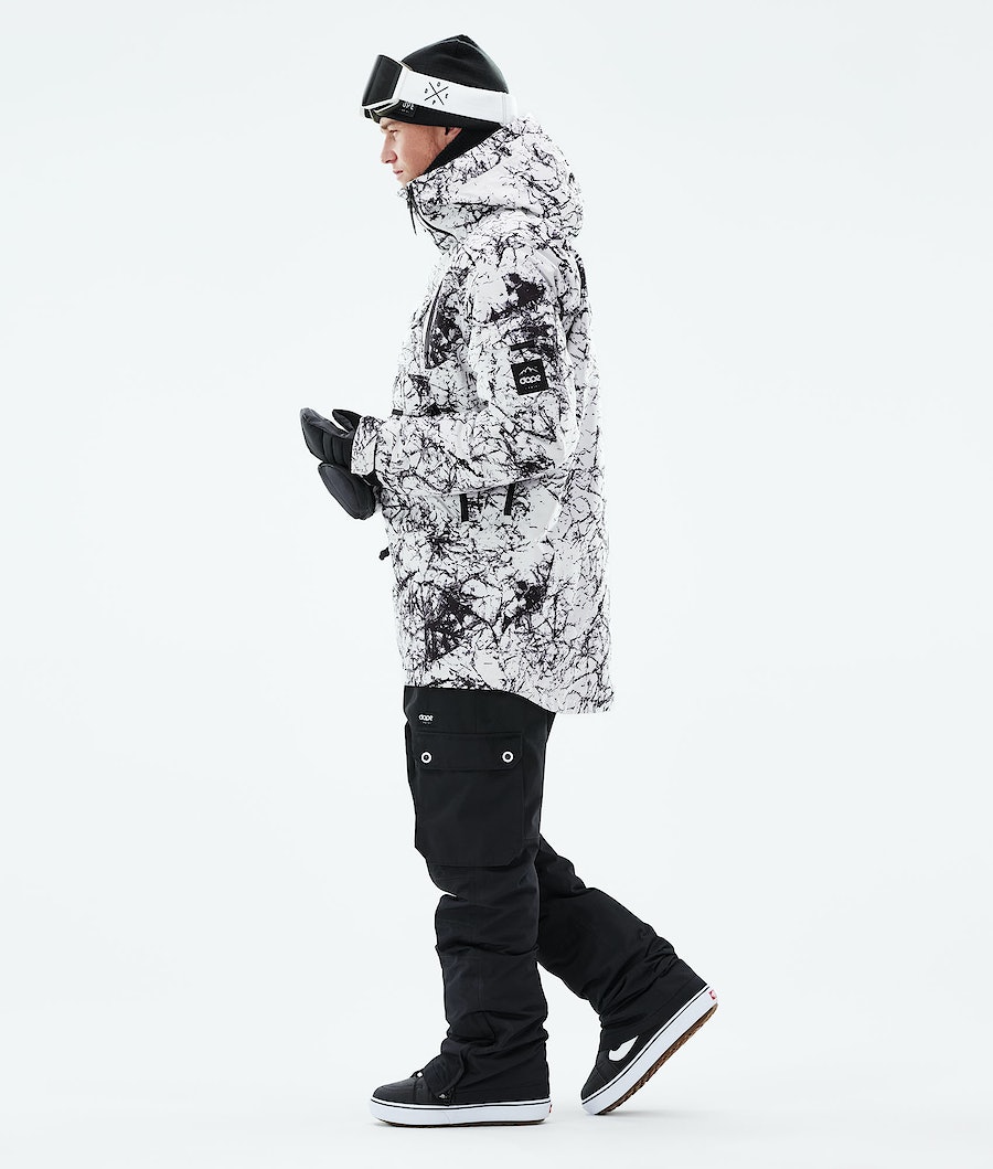 Dope Akin 2021 Snowboardjacke Herren Weiß Schwarz | MK8072516