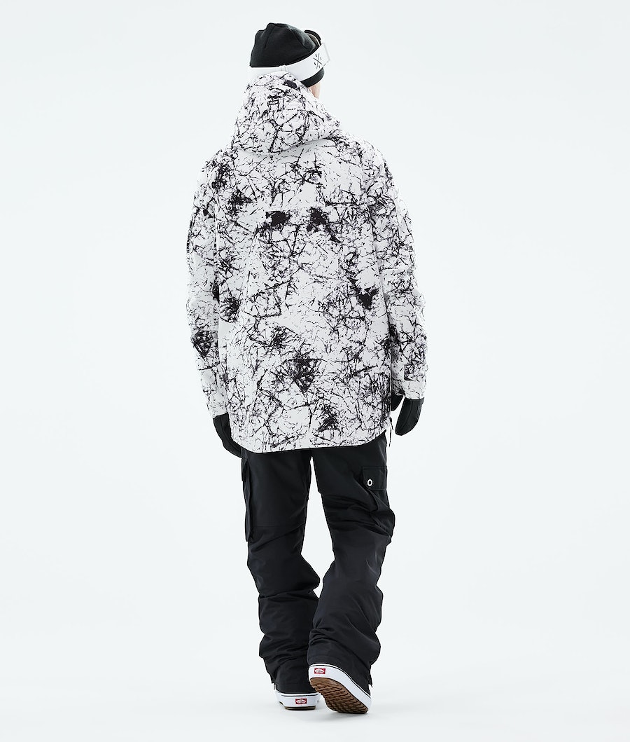 Dope Akin 2021 Snowboardjacke Herren Weiß Schwarz | MK8072516