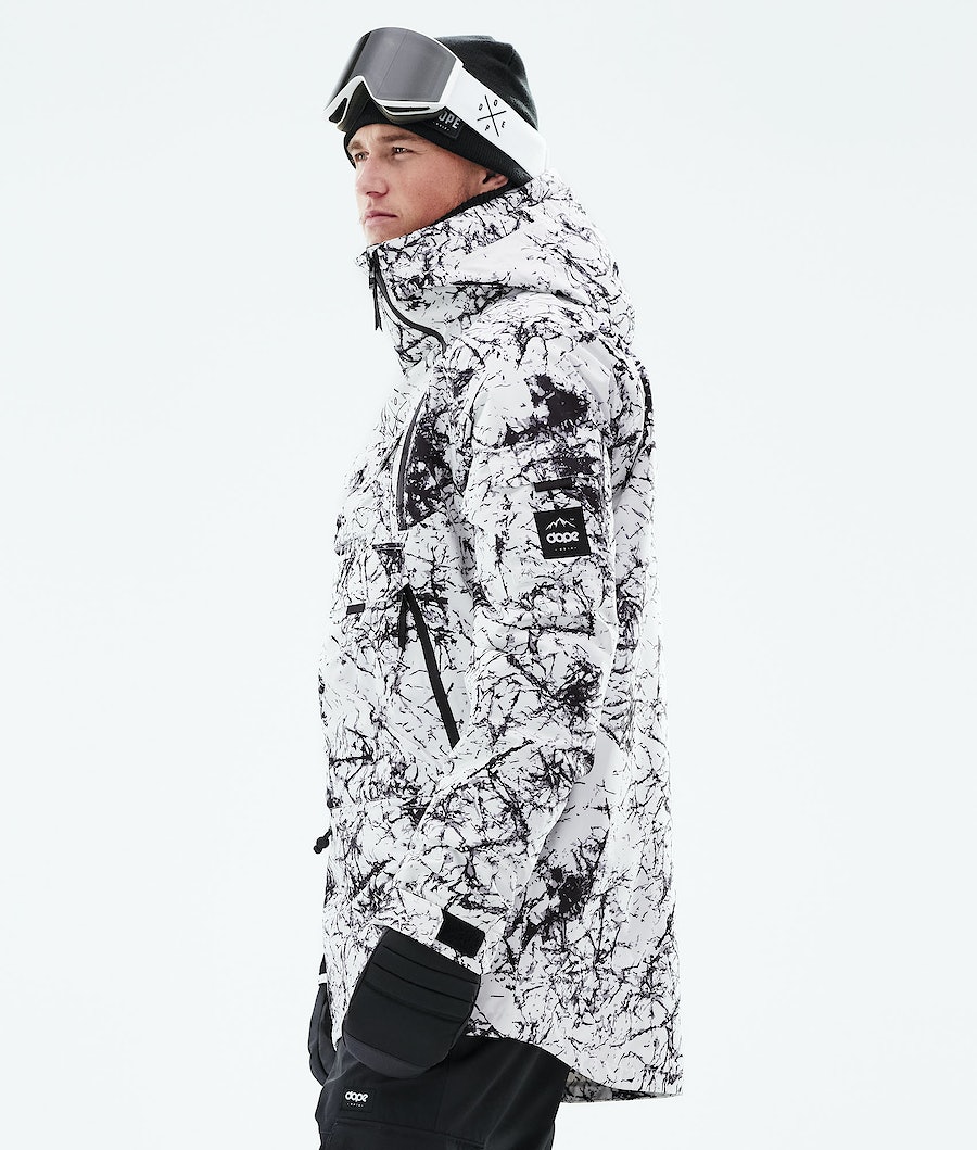 Dope Akin 2021 Snowboardjacke Herren Weiß Schwarz | MK8072516