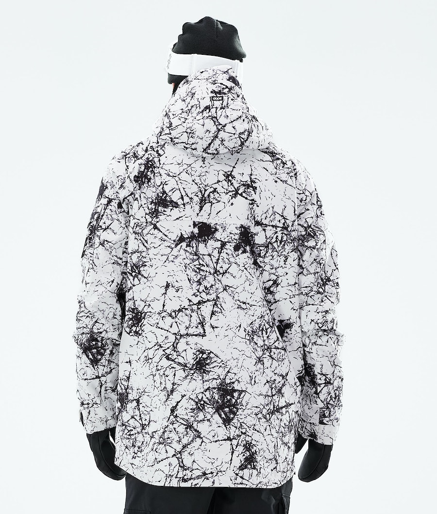 Dope Akin 2021 Snowboardjacke Herren Weiß Schwarz | MK8072516