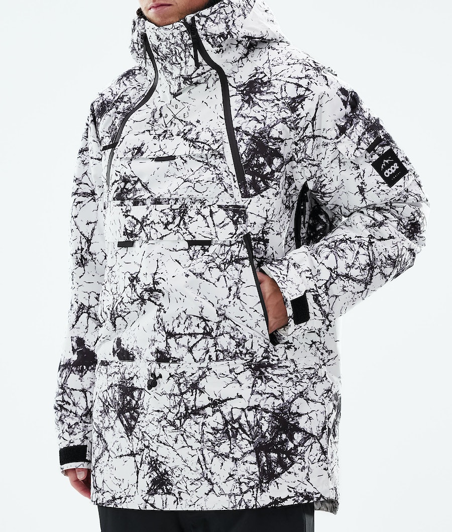 Dope Akin 2021 Snowboardjacke Herren Weiß Schwarz | MK8072516