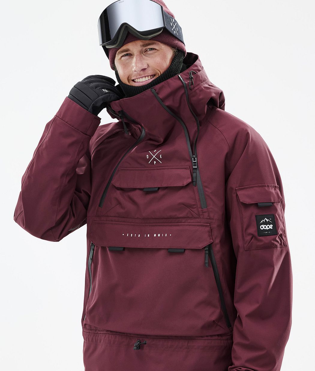 Dope Akin Snowboardjacke Herren Bordeaux | QK7324569