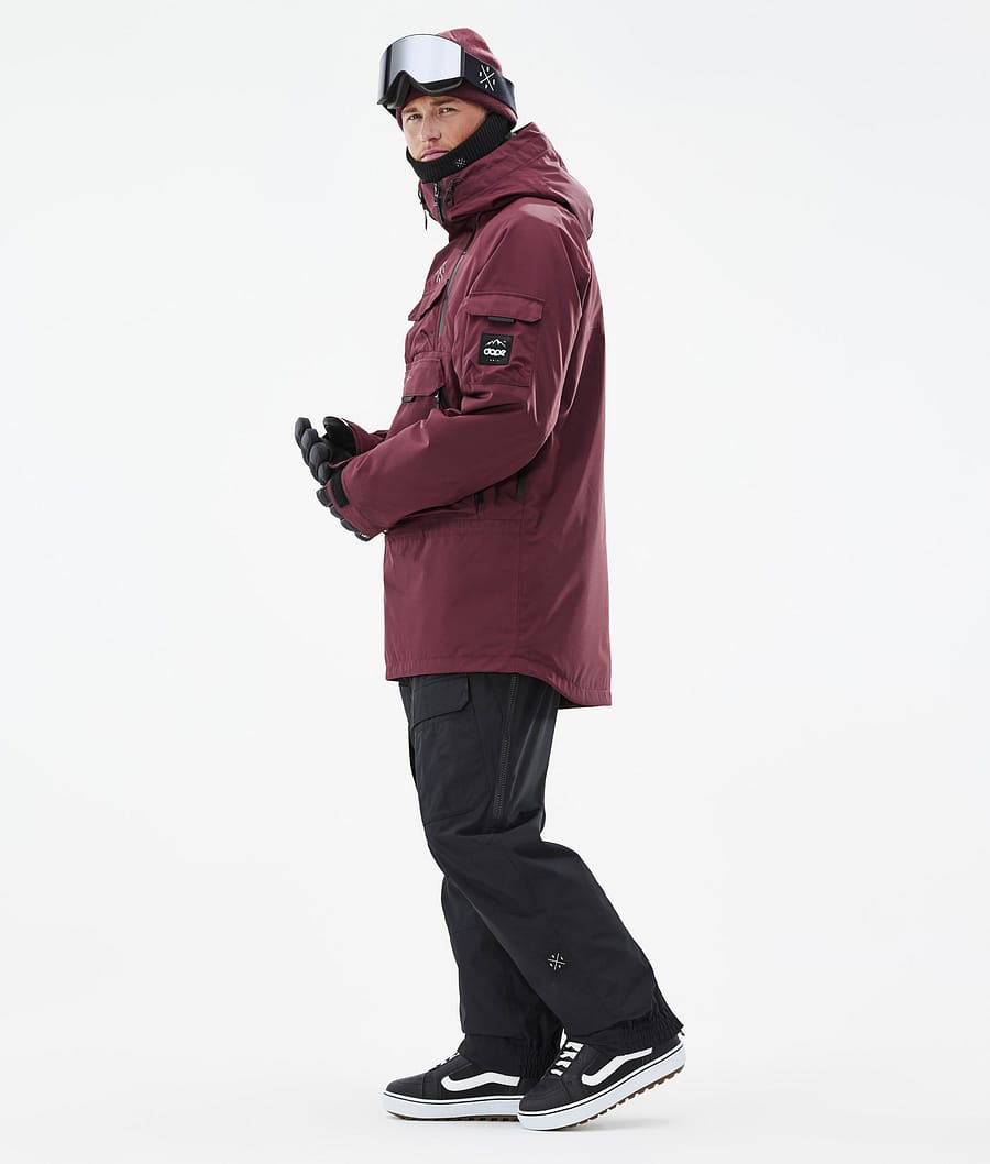 Dope Akin Snowboardjacke Herren Bordeaux | QK7324569