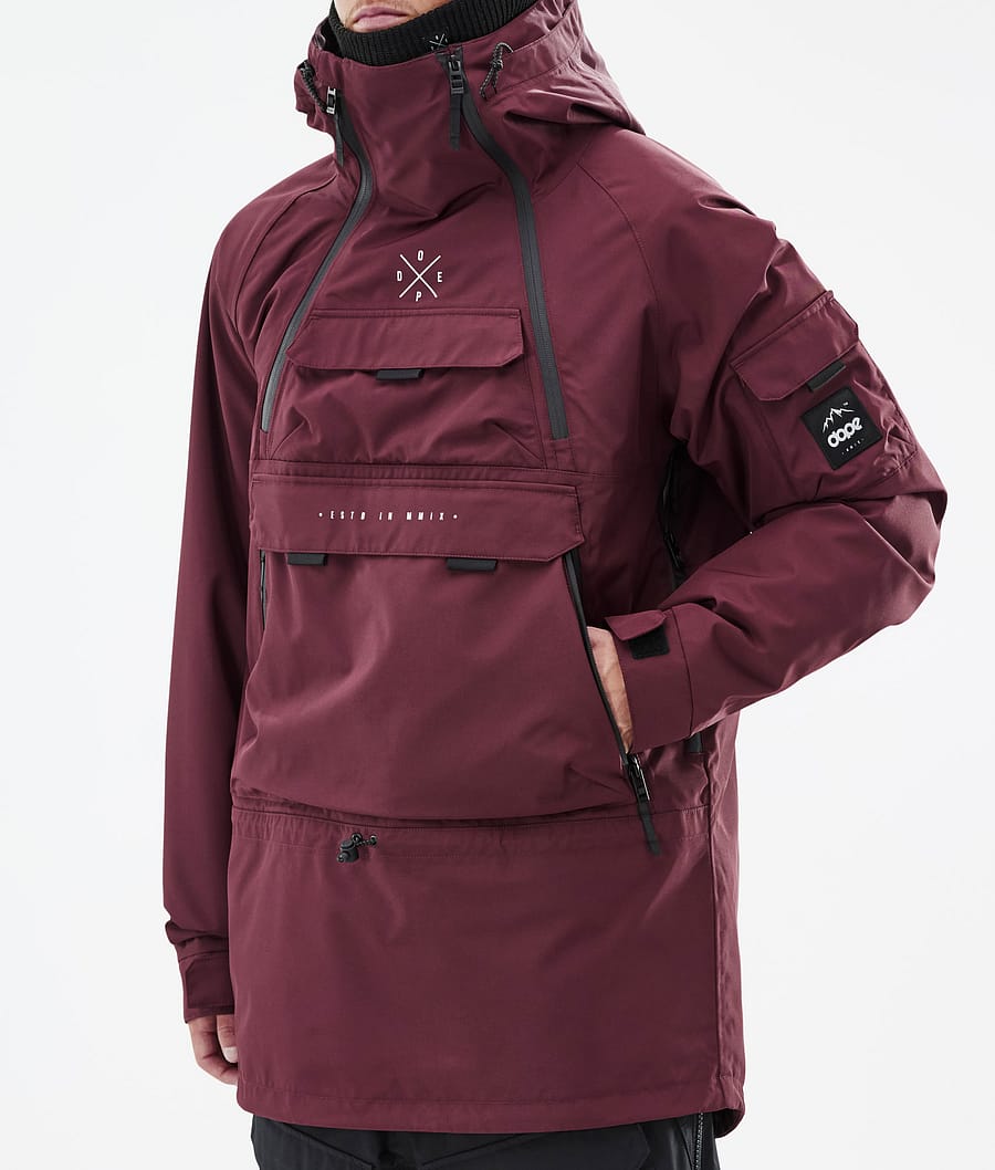 Dope Akin Snowboardjacke Herren Bordeaux | QK7324569