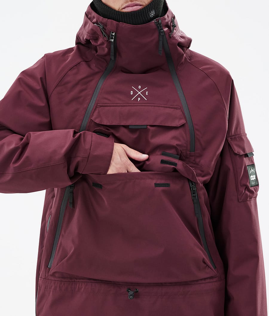 Dope Akin Snowboardjacke Herren Bordeaux | QK7324569
