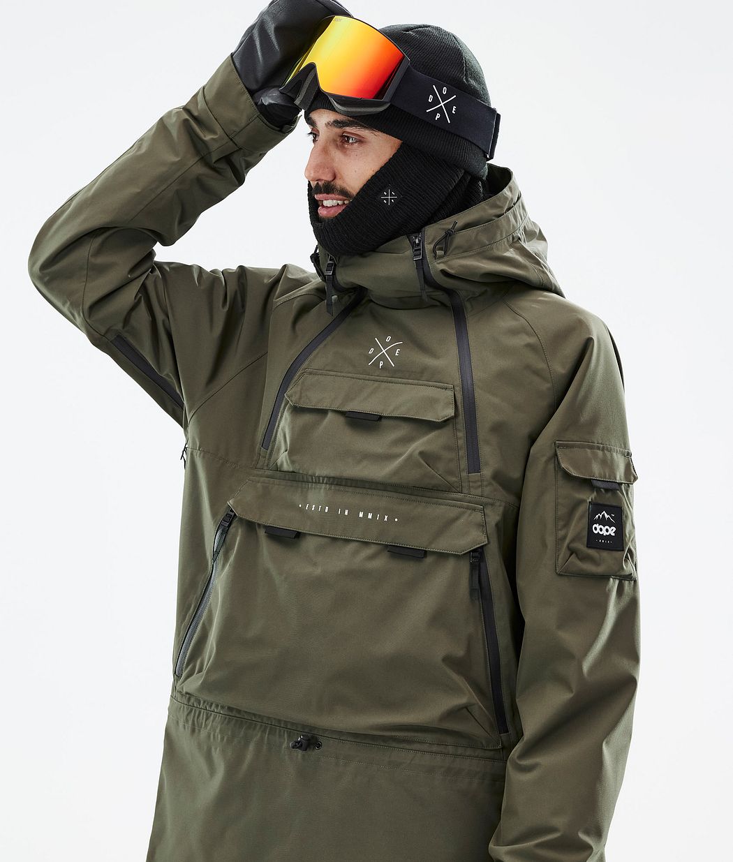Dope Akin Snowboardjacke Herren Olivgrün Grün | JR4180372