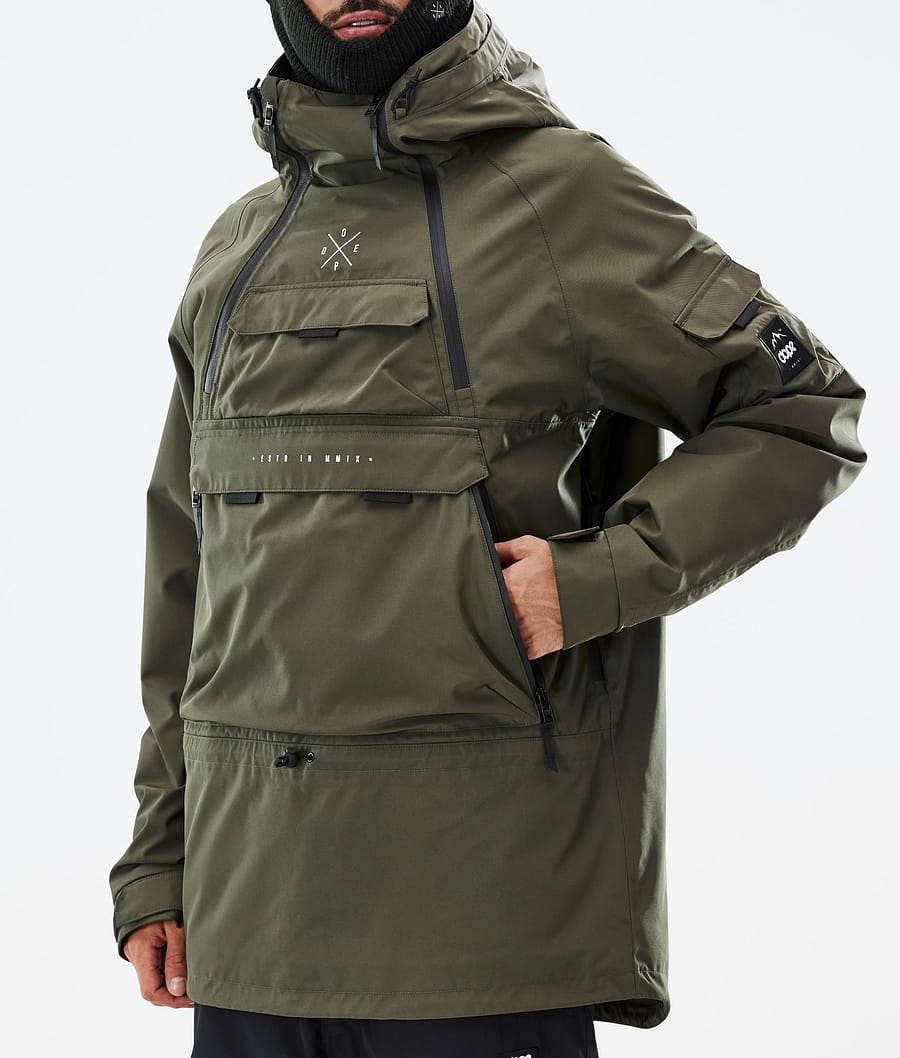Dope Akin Snowboardjacke Herren Olivgrün Grün | JR4180372