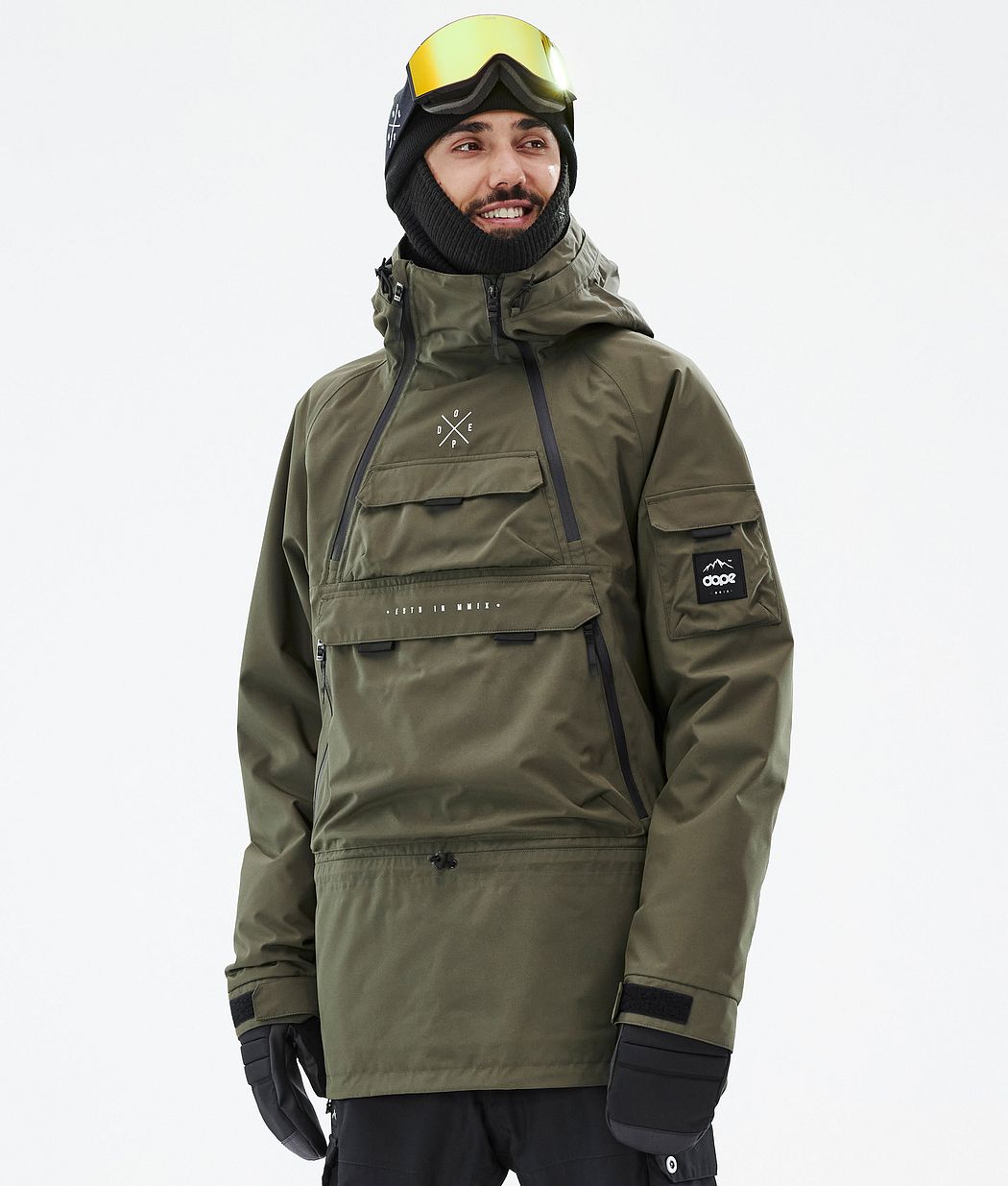 Dope Akin Snowboardjacke Herren Olivgrün Grün | JR4180372