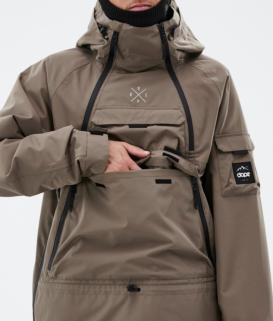 Dope Akin Snowboardjacke Herren Tiefesbraun | BZ4836907
