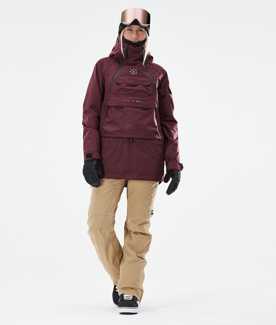 Dope Akin W 2021 Snowboardjacke Damen Bordeaux | XI8325470