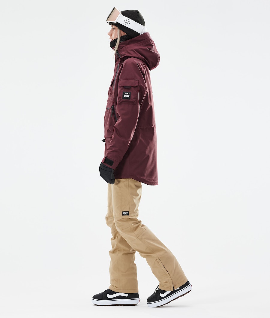 Dope Akin W 2021 Snowboardjacke Damen Bordeaux | XI8325470