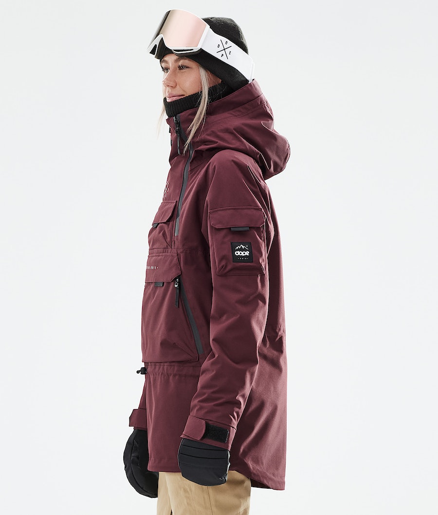 Dope Akin W 2021 Snowboardjacke Damen Bordeaux | XI8325470