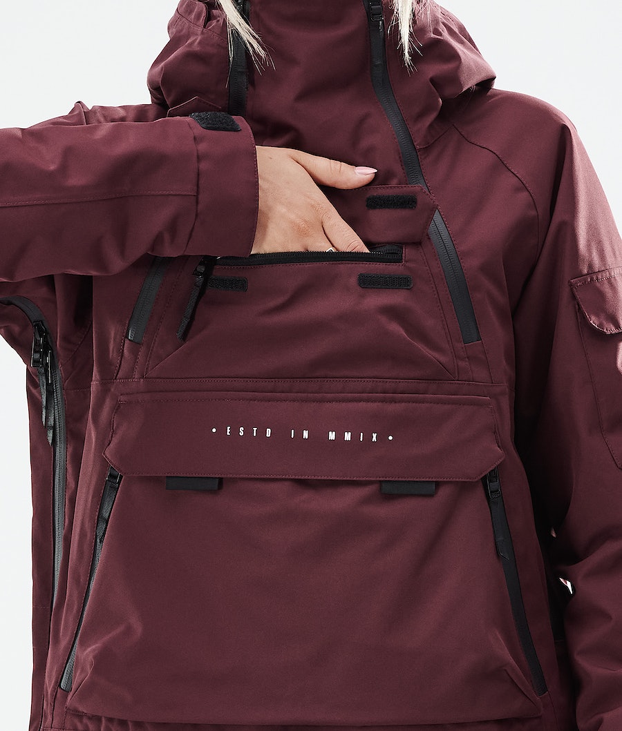 Dope Akin W 2021 Snowboardjacke Damen Bordeaux | XI8325470