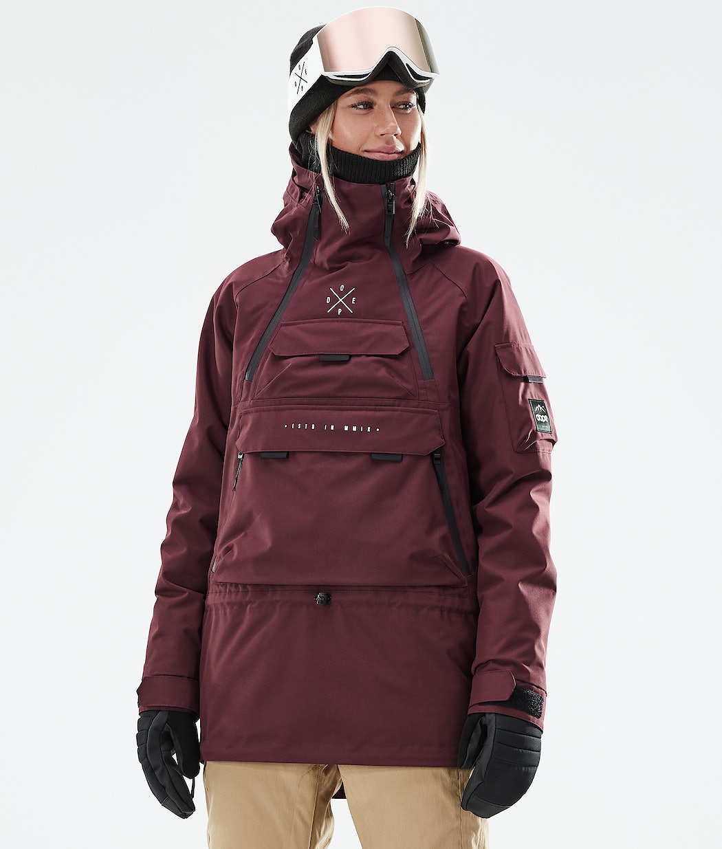 Dope Akin W 2021 Snowboardjacke Damen Bordeaux | XI8325470
