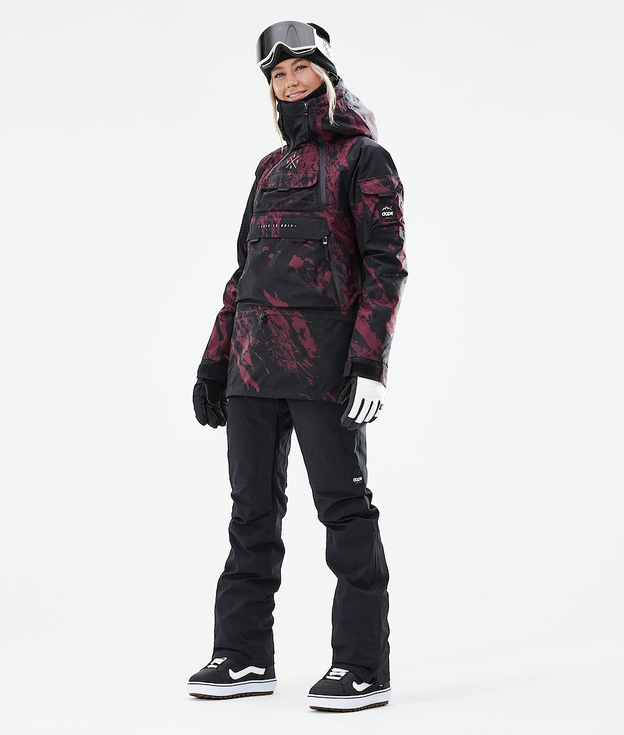 Dope Akin W 2021 Snowboardjacke Damen Bordeaux | YC8530629