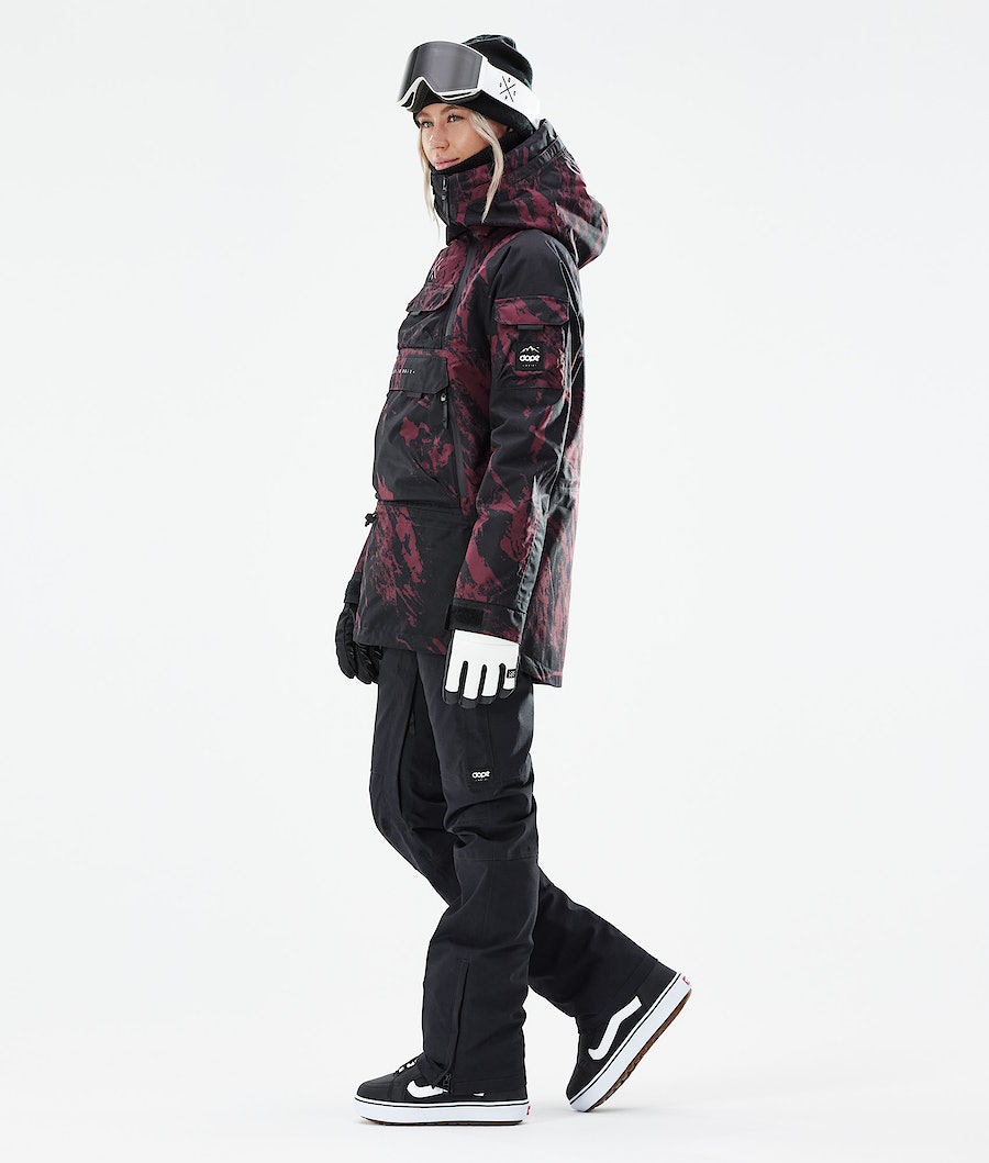 Dope Akin W 2021 Snowboardjacke Damen Bordeaux | YC8530629
